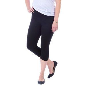 LYSSE Capri Slimming High Rise Leggings #1215 Black X-Small NEW